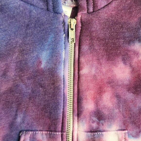 NWT Hawaiian Sunrise Pink Tie Dye Baby Jacket Zip Up w/ Fleece Interior - Picture 5 of 5